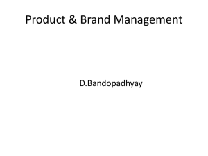Product & Brand Management