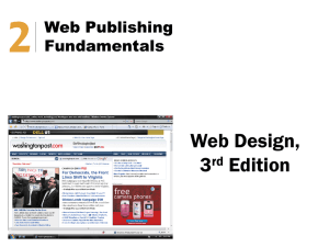 Advantages of Web Publishing
