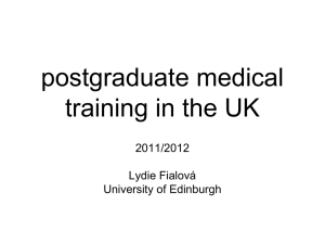 postgraduate medical training in the UK