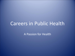 Career Fair Presentation - Health Education North West