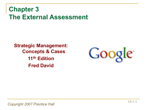 Chapter 1 The Nature of Strategic Management