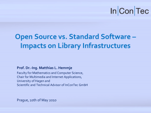 Open Source vs. Standard Software