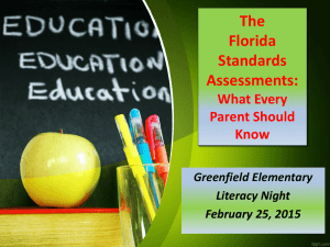 The Florida Standards Assessments