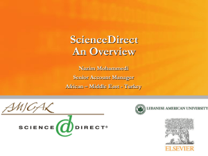ScienceDirect Content