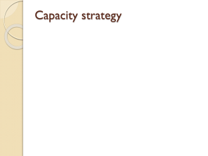 Capacity strategy