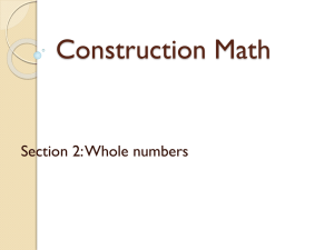 Construction Math