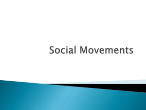 Explaining Social Movements Social Change and Modernization