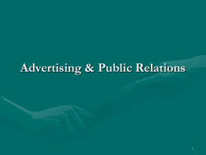 Advertising & Public Relations