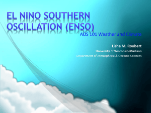El Niño - Atmospheric and Oceanic Sciences