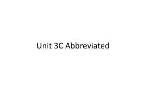 Unit 3C Abbreviated