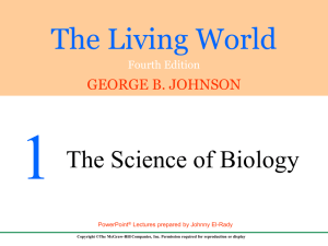 The Living World - Chapter 1 - McGraw Hill Higher Education