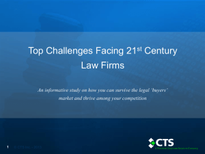 Challenges Facing 21st Century Law Firms