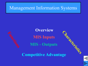 Management Information Systems MIS