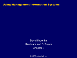 Using Management Information Systems