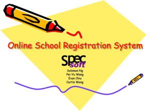 Online School Registration System