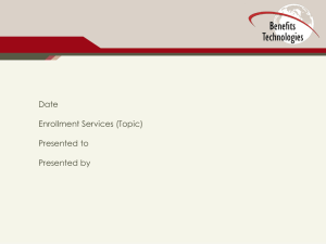 Bentec Enrollment services proposal shell ppt