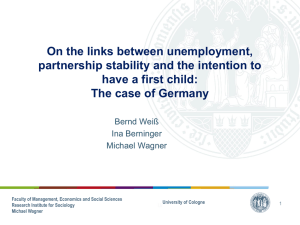 On the links between unemployment, partnership quality and the