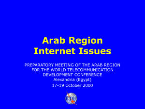 Arab States Internet Issues