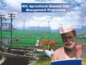 Agriculture Demand Side Management