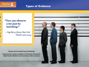 Types of Evidence - Henry County Schools