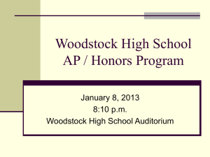 Woodstock High School AP/Honors Fair