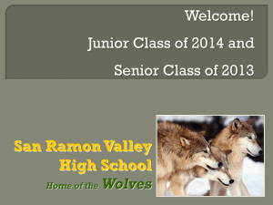 11th 12th 2012-13 Powerpoint - San Ramon Valley High School