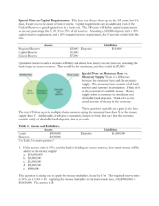 Special Note on Capital Requirements. This does not always show