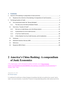 [...] America's China Bashing: A Compendium of Junk Economics