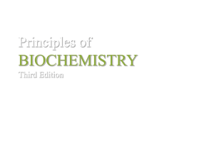 Principles of BIOCHEMISTRY