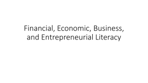 Financial, Economic, Business, and Entrepreneurial Literacy