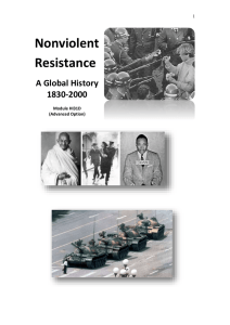 Week 10. Nonviolent resistance to Hitler