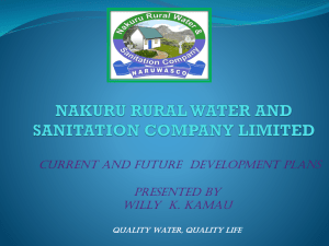 nakuru rural water and sanitation company limited
