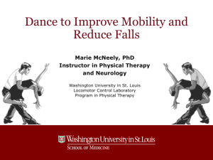 Dance Therapy to Improve Mobility and Reduce Falls