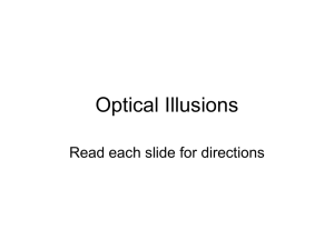 history of optical illusions!