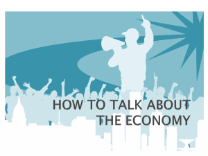 how to talk about the economy