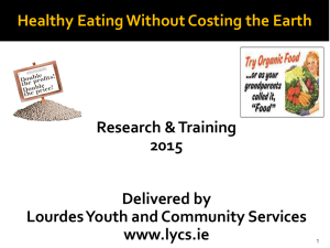 Healthy Eating Presentation Research Project