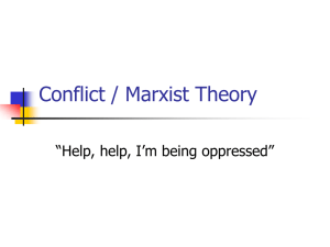 Conflict / Marxist Theory