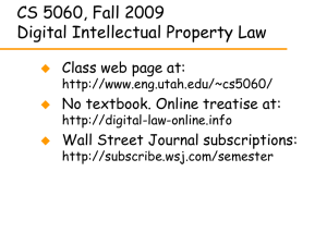 Introduction to the law slides