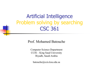 Artificial Intelligence CSC 361 - KSU - Home