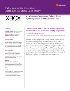 Xbox Case Study