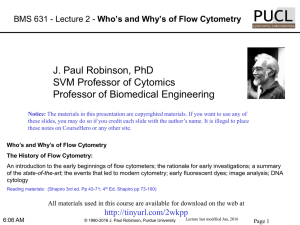 Lecture002 - Purdue University Cytometry Laboratories