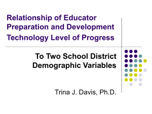 Texas School District Technology Progress and Use Studies: