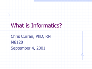 What is Informatics?