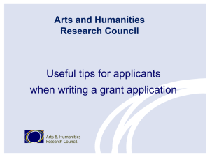 Top Tips from AHRC officers
