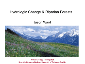 ppt - Niwot Ridge Long-Term Ecological Research Program