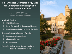 GIS-enhanced geomorphology labs for undergraduate geology and