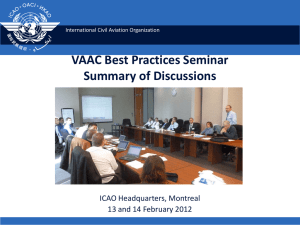 Report on VAAC Best Practices Seminar