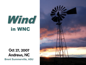 Harnessing Wind Power in WNC
