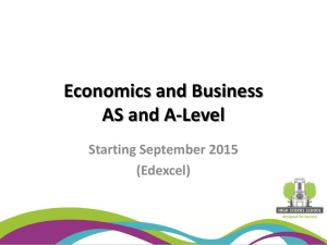 Economics and Business - highstorrs.co.uk