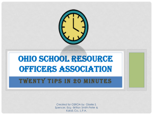 powerpoint - Ohio School Resource Officers Association